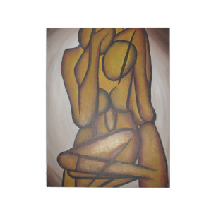 Bloco De Notas Abstrato Amadurece Arte Contemporânea Em Ochre E N