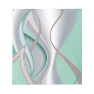 Bloco De Notas Abstrato Chocolate Mint Tornado