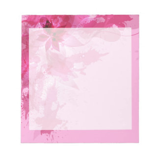Bloco De Notas Abstrato cor-de-rosa de-água pastel