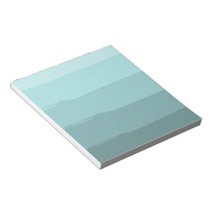 Bloco De Notas Abstrato de Aqua Teal Stripes