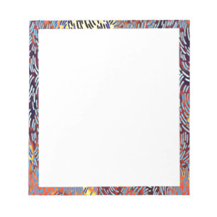 Bloco De Notas Abstrato de arte moderna - Amarelo vermelho