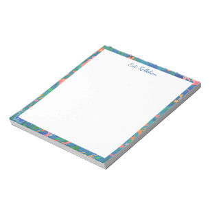 Bloco De Notas Abstrato de Boho Máximo Colorido Personalizado