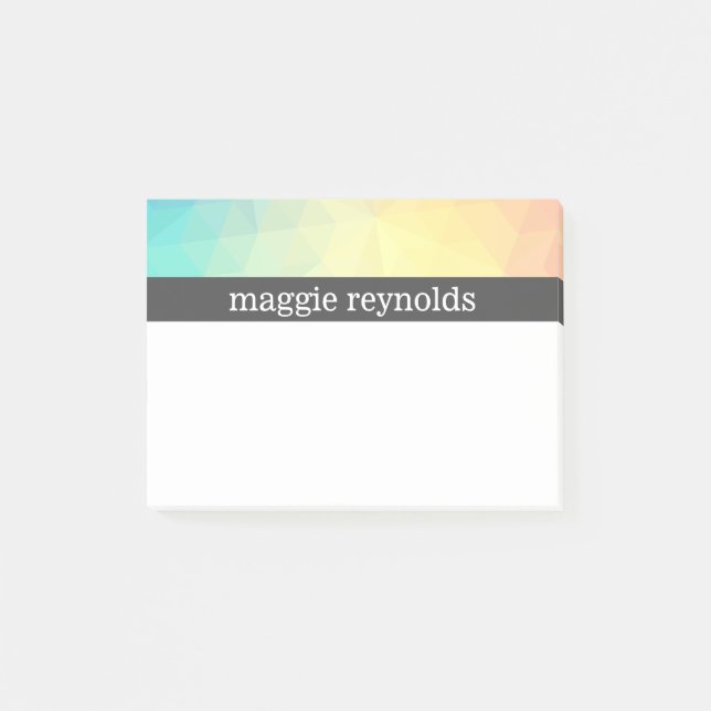 Bloco De Notas Abstrato do Pastel (Frente)