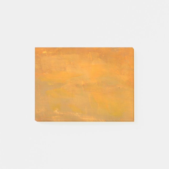 Bloco De Notas Abstrato Grunge Dourado Pintado (Frente)