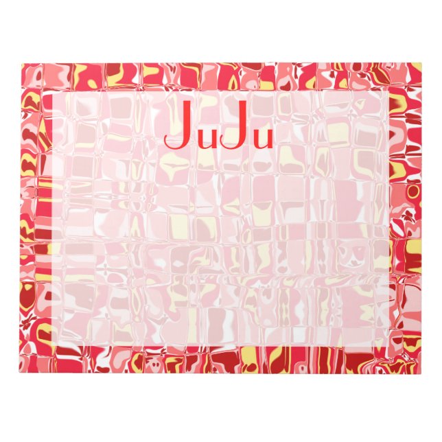 Bloco De Notas Abstrato Mosaico (Frente)