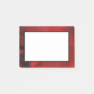 Bloco De Notas Abstrato preto e vermelho moderno - Misterioso Esc