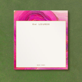 Bloco De Notas Abstrato Rosa na moda