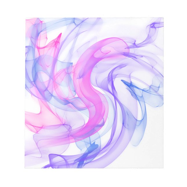 Bloco De Notas Abstrato Smoke na água (Frente)
