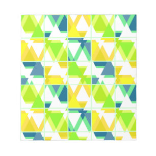 Bloco De Notas Abstrato verde amarelo