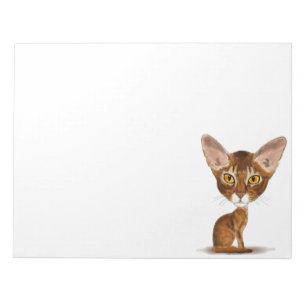 Bloco De Notas Abyssinian da caricatura