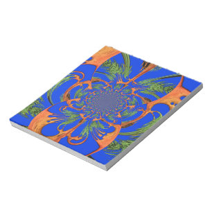 Bloco De Notas Acacia Tree Kaleidoscope Art Impressão