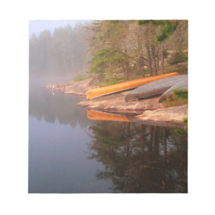 Bloco De Notas Acampamento Canoe Foggy, Lago Kawnipi,