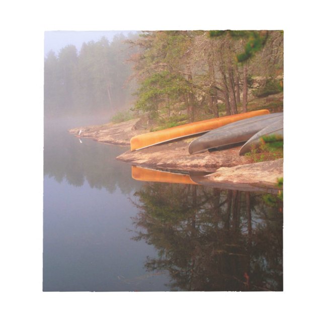 Bloco De Notas Acampamento Canoe Foggy, Lago Kawnipi, (Frente)