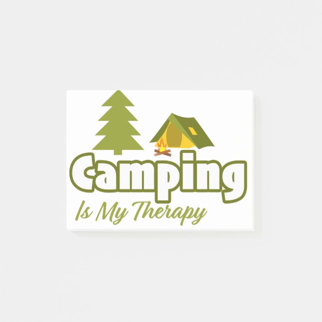 Bloco De Notas Acampamento É Minha Terapia (Frente)