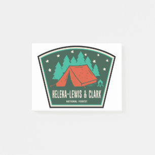 Bloco De Notas Acampamento Florestal Nacional Helena-Lewis e Clar