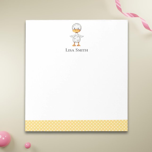 Bloco De Notas Acoplamento Amarelo e Branco Cute Personalizado (Criador carregado)