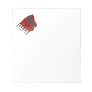 Bloco De Notas Acordeão Vermelho