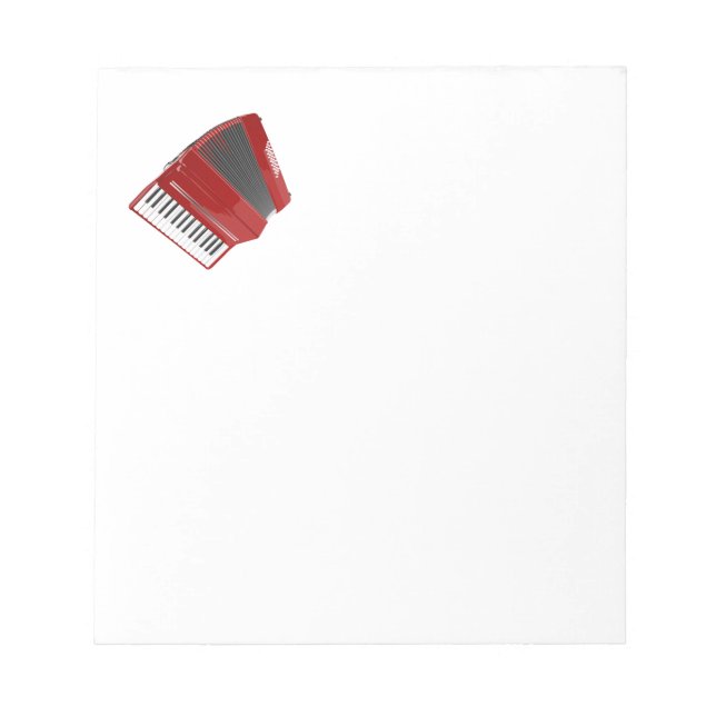 Bloco De Notas Acordeão Vermelho (Frente)