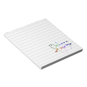 Bloco De Notas Acreditar