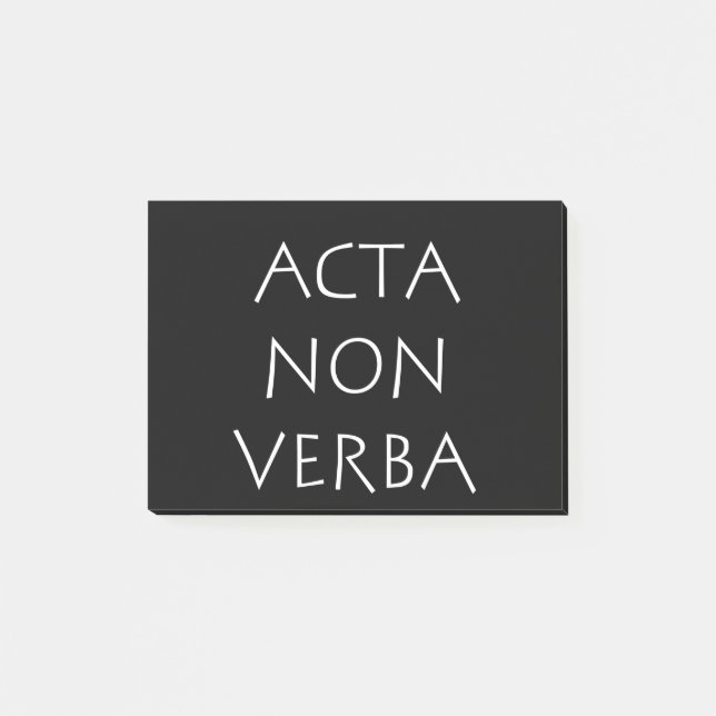 Bloco De Notas Acta non verba (Frente)