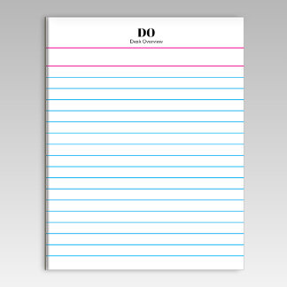 Bloco De Notas Add Your Name Monogram Extra Wide Ruled Notepad