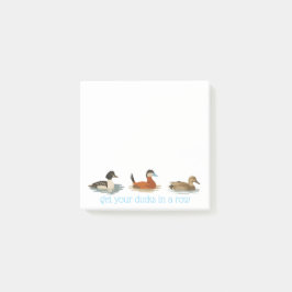 Bloco de Notas Adesivas Patos em Fila