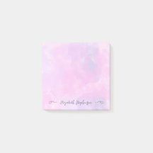 Adesivo personalizado de aquarela feminina rosa bo