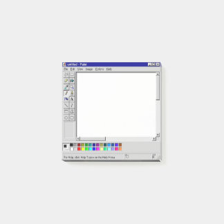 Bloco de Notas Adesivo 'Pintar Página da Web' Retr