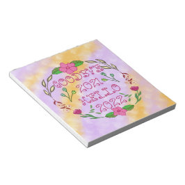 BLOCO DE NOTAS ADEUS 20XX OLÁ 20XX 