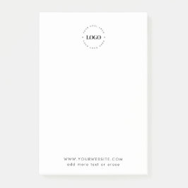 Bloco De Notas Adicionar marca de empresa de logotipo redondo per