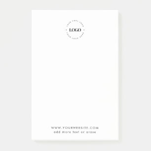 Bloco De Notas Adicionar marca de empresa de logotipo redondo per