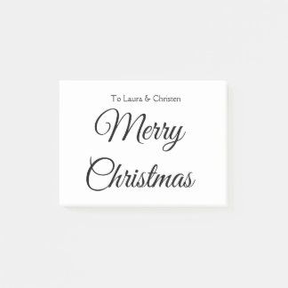 Bloco De Notas Adicione o nome do Feliz Natal texto oferta de fam