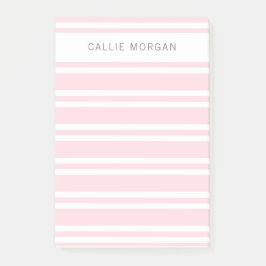 Bloco De Notas Adicione o seu nome "Notas Retiradas Rosa