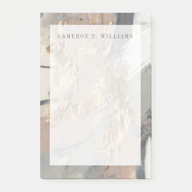 Bloco De Notas Adicione seu | conhecido adicionam seu ouro (Frente)