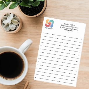 Bloco De Notas Adicione Seu Logotipo Empresarial Personalizado Em