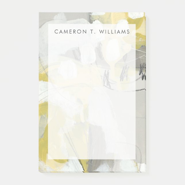 Bloco De Notas Adicione seu nome | Citron Mist (Frente)