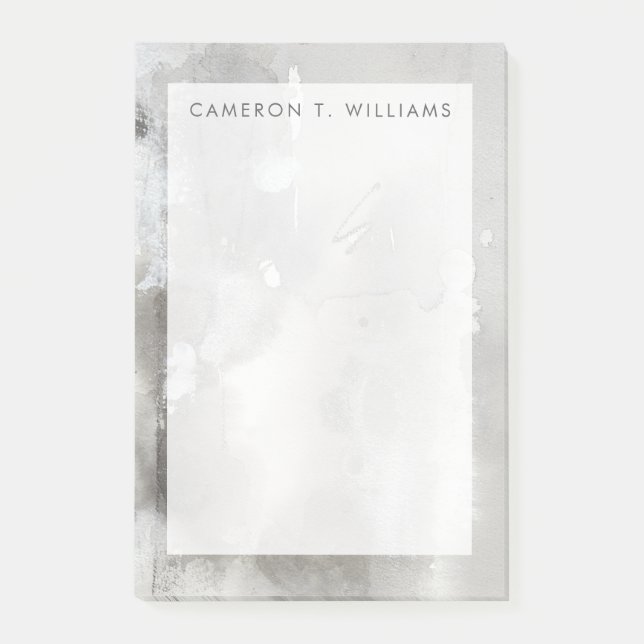 Bloco De Notas Adicione seu nome | Objetos Místicos - Cinzas (Frente)