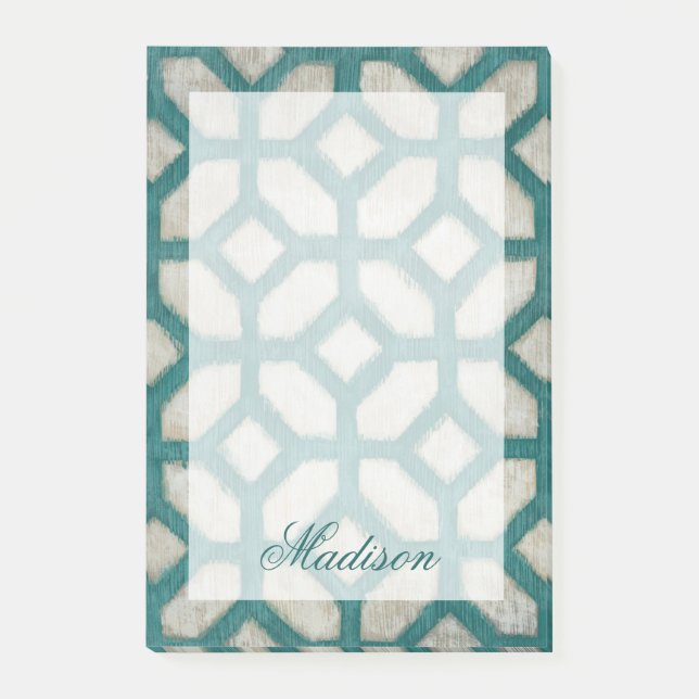 Bloco De Notas Adicione seu nome | Simetria do espectro IX (Frente)