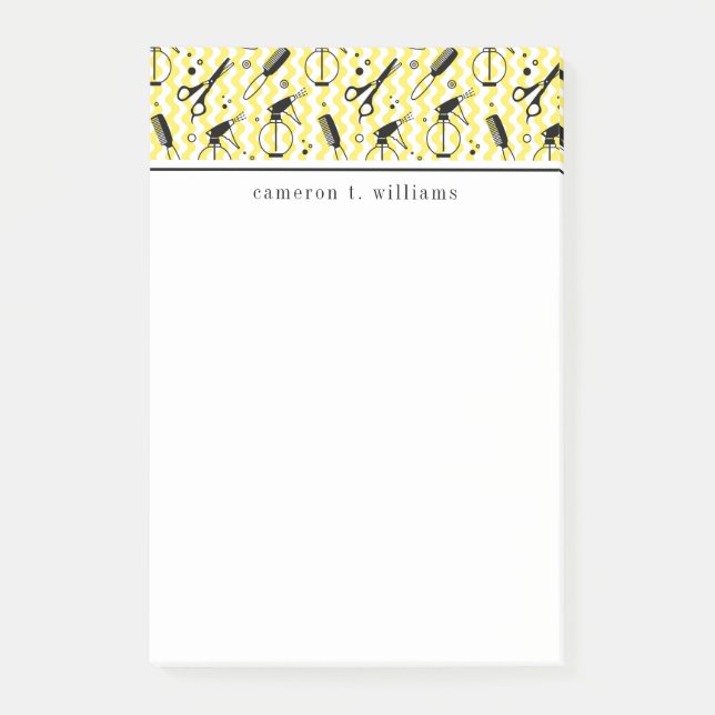 Bloco De Notas Adicione seu teste padrão | amarelo conhecido da (Frente)