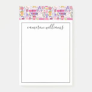 Bloco De Notas Adicione seu teste padrão bonito conhecido do