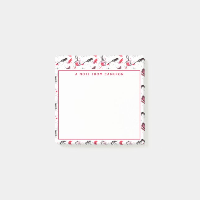 Bloco De Notas Adicione seu teste padrão conhecido do verniz para (Frente)