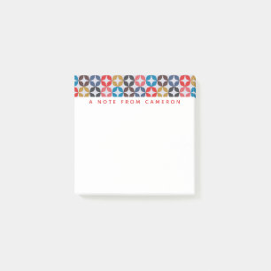 Bloco De Notas Adicione seu teste padrão de estrela retro