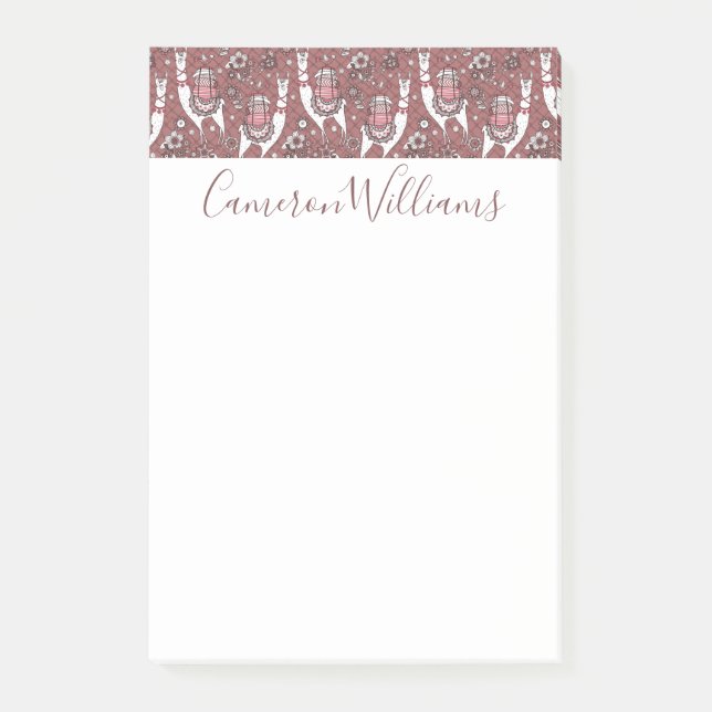 Bloco De Notas Adicione seu teste padrão | engraçado conhecido (Frente)