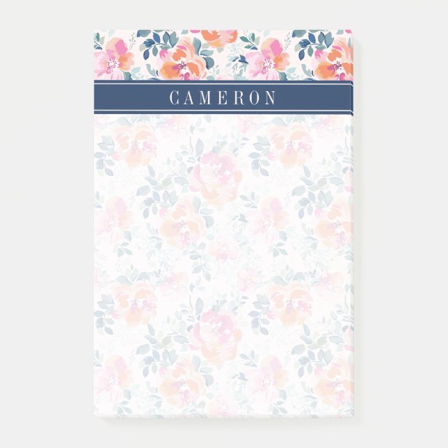 Bloco De Notas Adicione seu teste padrão pintado | conhecido dos (Frente)