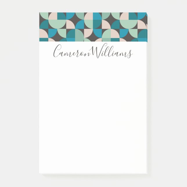 Bloco De Notas Adicione seu teste padrão | retro conhecido dos (Frente)