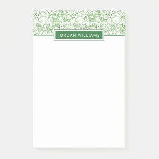 Bloco De Notas Adicione seu teste padrão | verde conhecido da