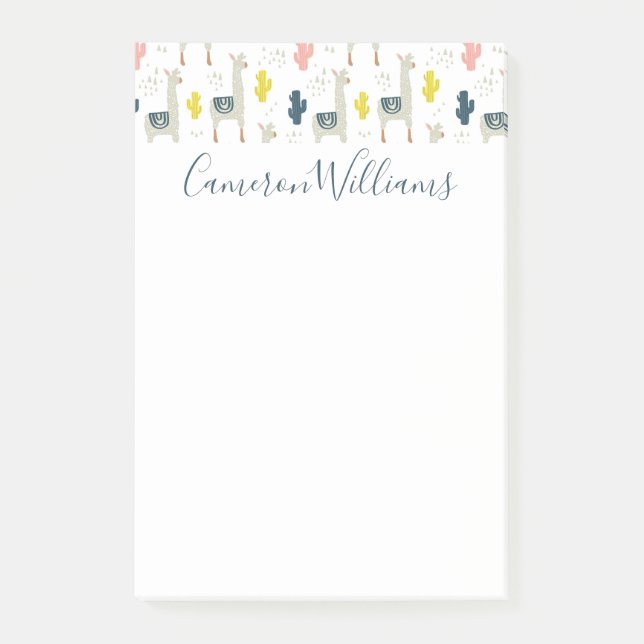 Bloco De Notas Adicione seu testes padrões conhecido do cacto & (Frente)