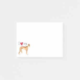 Bloco De Notas Adoro o meu Saluki