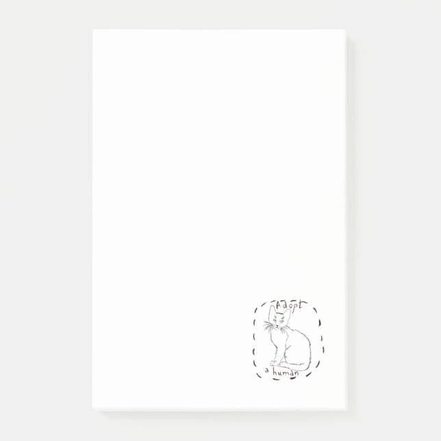 Bloco De Notas Adotar um (Frente)