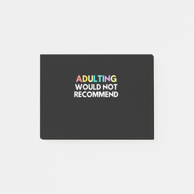 Bloco De Notas Adultos Não Recomendam (Frente)